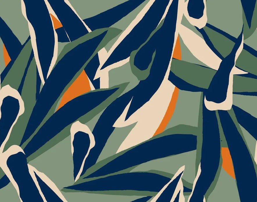 Papel pintado Dibujo panorámico de una planta