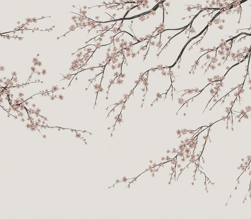Papier peint panoramique Sakura beige