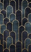 Papier peint toilette dark blue chic