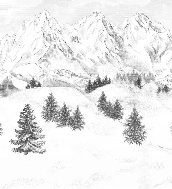 Papel pintado de la montaña de Chamonix