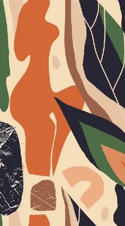 Papel pintado vegetal abstracto