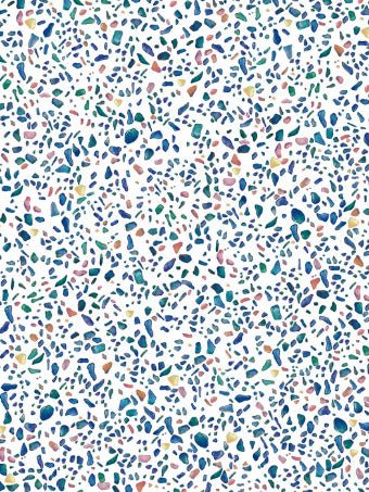 Papier peint effet terrazzo condensé