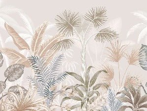 Papel pintado Panorámica de la jungla de terracota