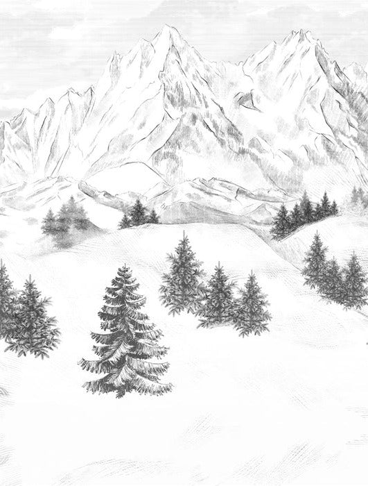 Papel pintado de la montaña de Chamonix