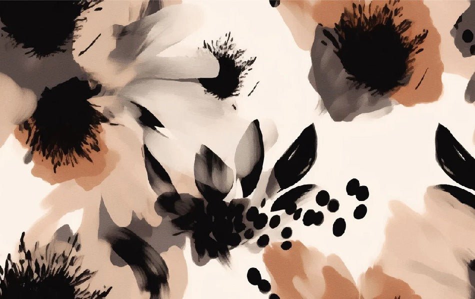 Papier peint fleur hypnotique, XXL, tendance