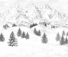 Papel pintado de la montaña de Chamonix