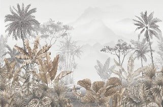 Papier peint tendance tropical sepia