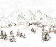Papel pintado Montaña de los Alpes