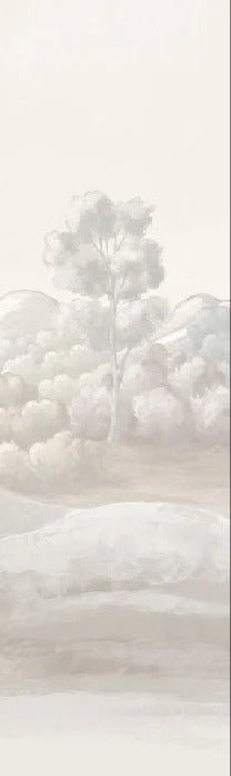 Papel pintado Poético paisaje sepia