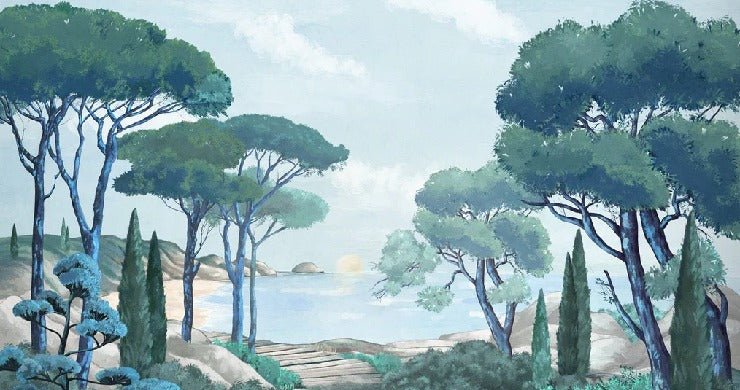 Papier peint balade dans les calanques, XXL, tendance