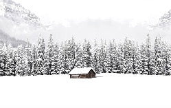 Papel pintado Chalet panorámico de montaña