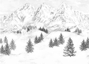 Papel pintado de la montaña de Chamonix