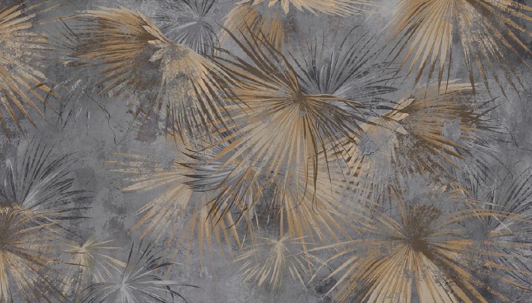 Papel pintado vintage palmera panorámica
