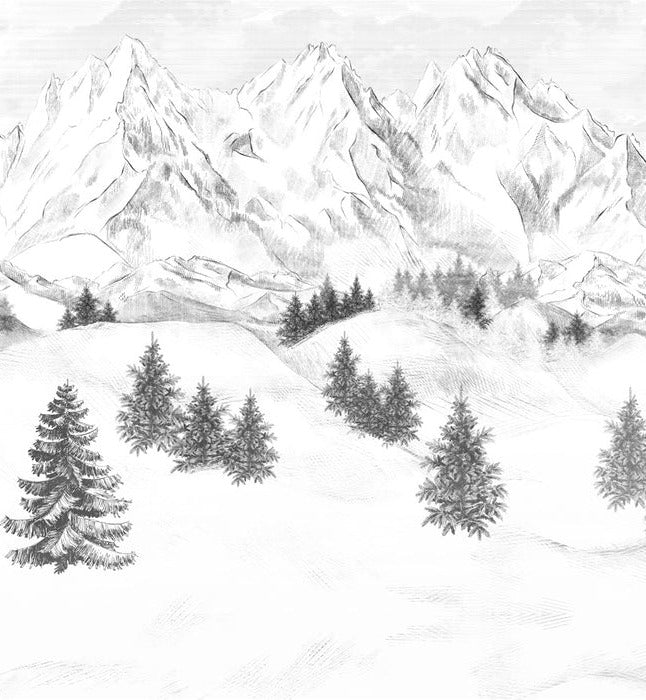 Papel pintado de la montaña de Chamonix