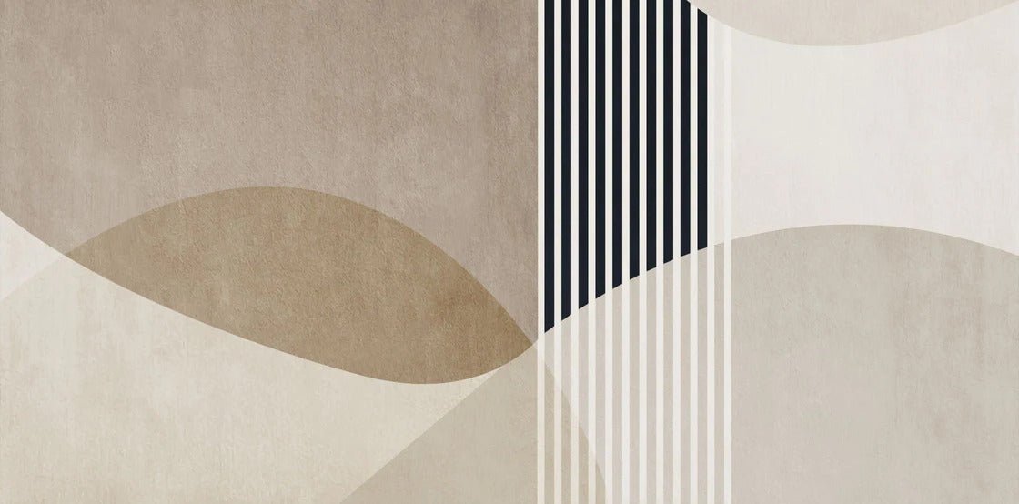 Papel pintado con formas creativas