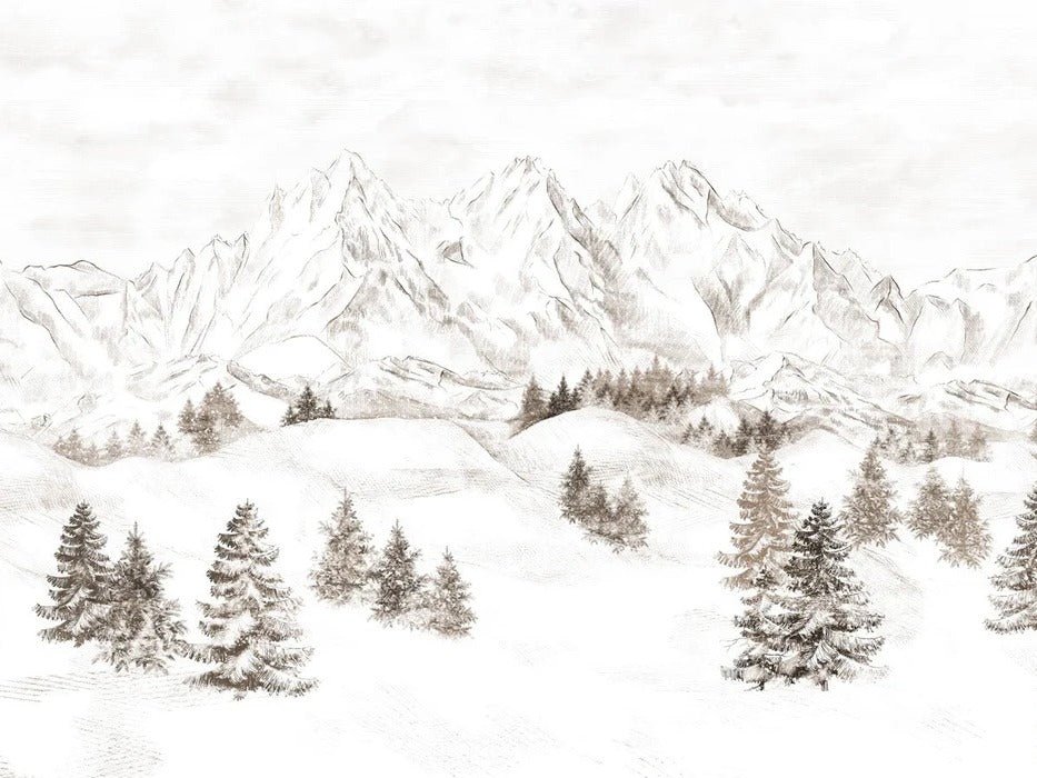Papel pintado Montaña de los Alpes