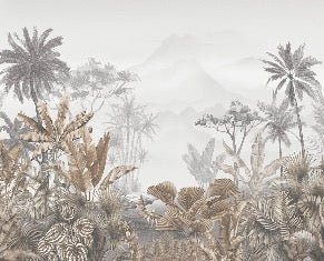 Papier peint tendance tropical sepia