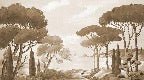 Papier peint balade dans les calanques monochrome