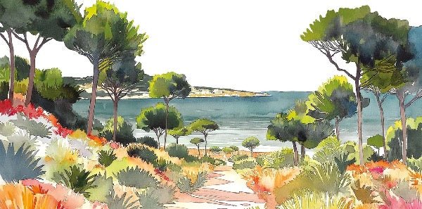 Papel pintado panorámico de verano