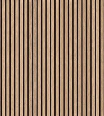 Papel pintado de listones de madera efecto roble