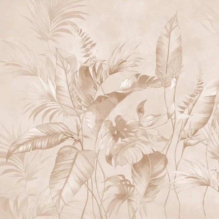 Elegante papel pintado selva polvorienta