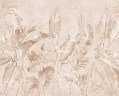 Elegante papel pintado selva polvorienta