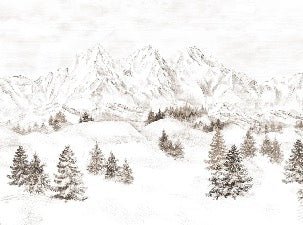 Papel pintado Montaña de los Alpes
