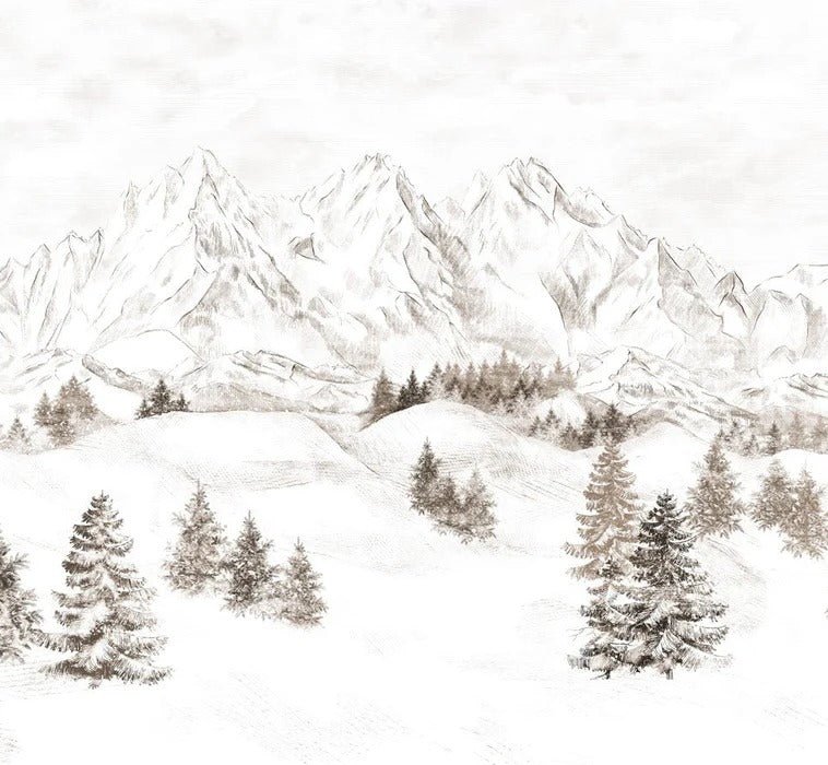 Papel pintado Montaña de los Alpes