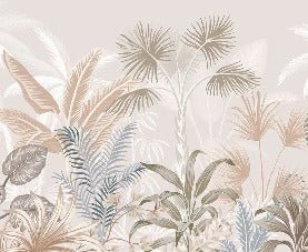 Papel pintado Panorámica de la jungla de terracota