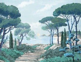 Papier peint balade dans les calanques, XXL, tendance