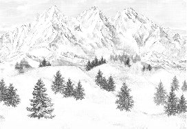 Papel pintado de la montaña de Chamonix