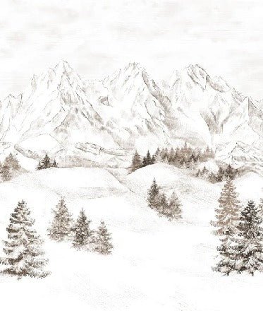 Papier peint montagne massif des Alpes, XXL, tendance