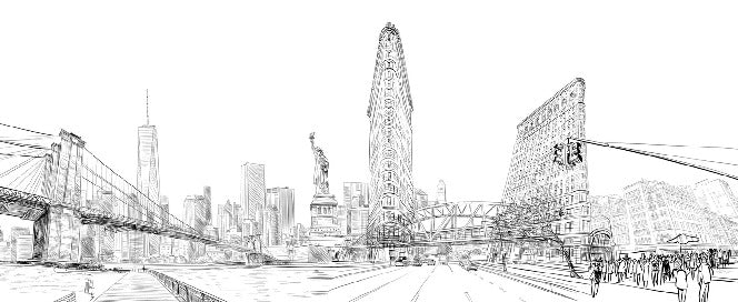 Papel pintado Arquitectura de Nueva York