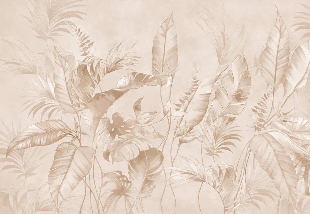 Elegante papel pintado selva polvorienta