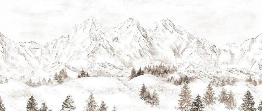 Papel pintado Montaña de los Alpes