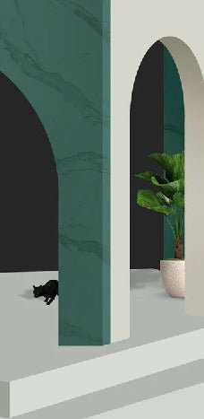 Papel pintado para hoteles con efecto trampantojo