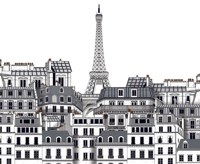 Papel pintado Tejados parisinos