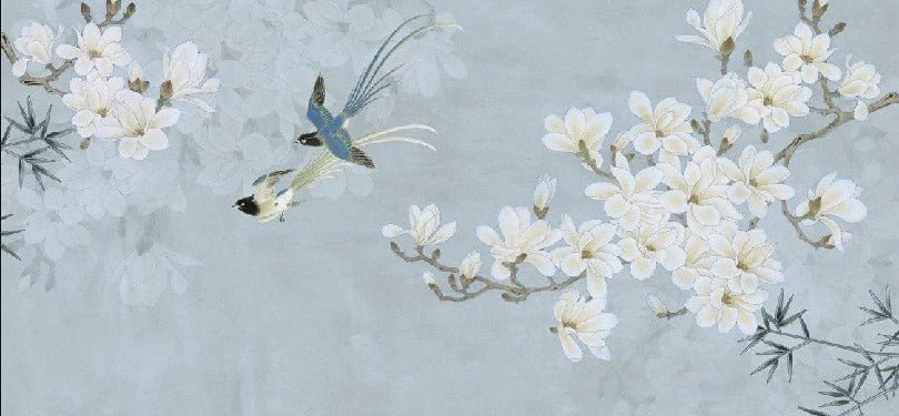 Papier peint Floral Bird, XXL, tendance