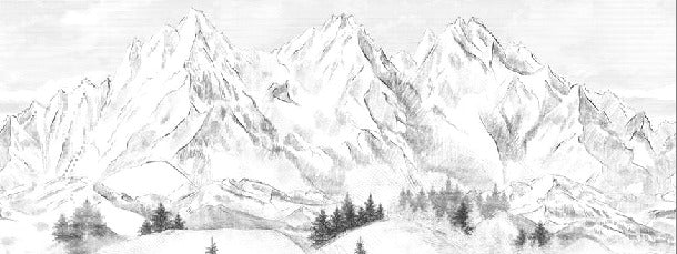 Papel pintado de la montaña de Chamonix