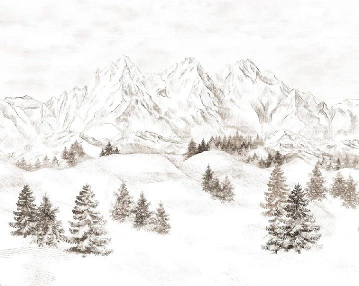 Papel pintado Montaña de los Alpes