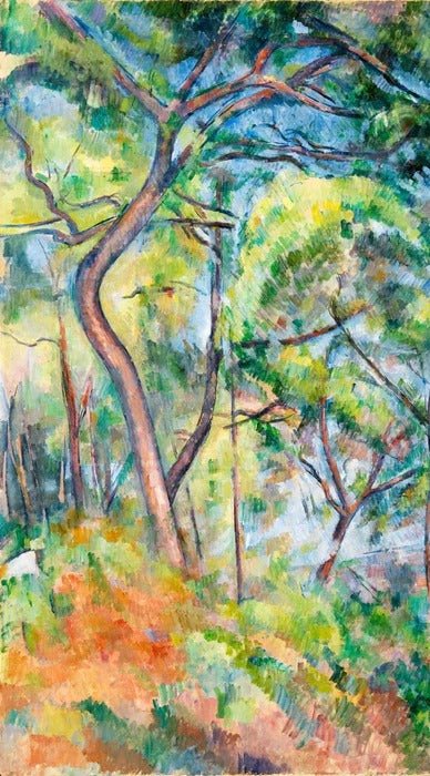 Papier peint forêt de pins - Paul Cézanne, XXL, tendance