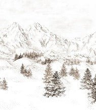 Papel pintado Montaña de los Alpes