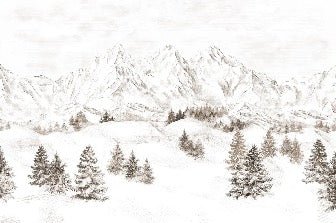 Papel pintado Montaña de los Alpes