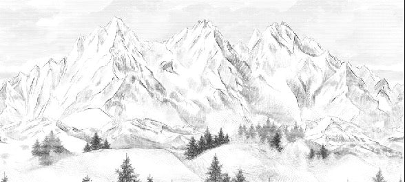 Papel pintado de la montaña de Chamonix