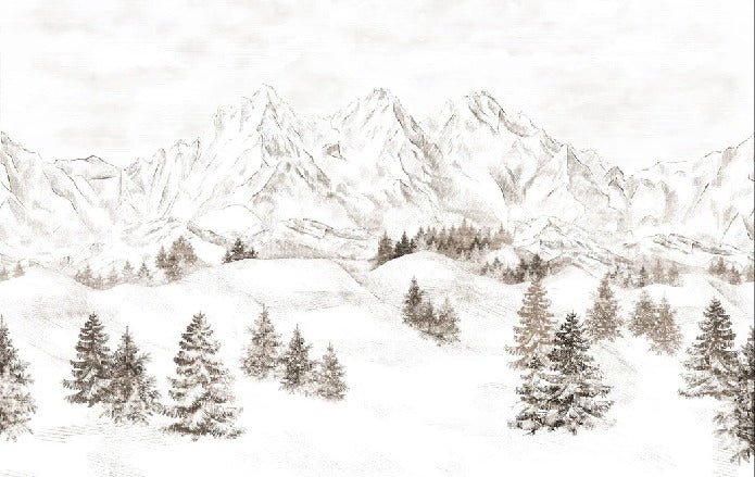 Papel pintado Montaña de los Alpes