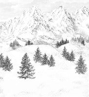 Papel pintado de la montaña de Chamonix