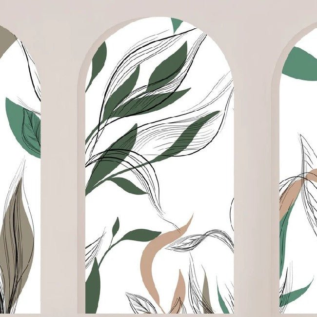 Papel pintado flora arquitectónica
