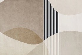 Papel pintado con formas creativas