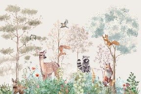 Papel pintado Dormitorio infantil magic nature beige