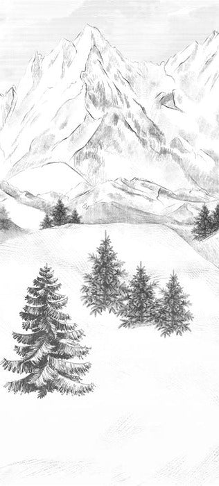 Papel pintado de la montaña de Chamonix